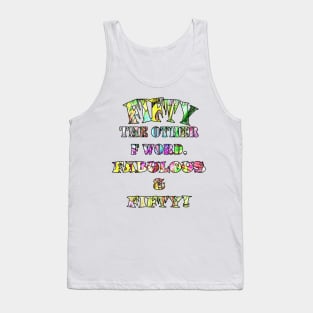 Funny 50th Birthday Fabulous & Fifty Birthday Cards and Gifts Tank Top